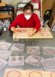soldering circles red